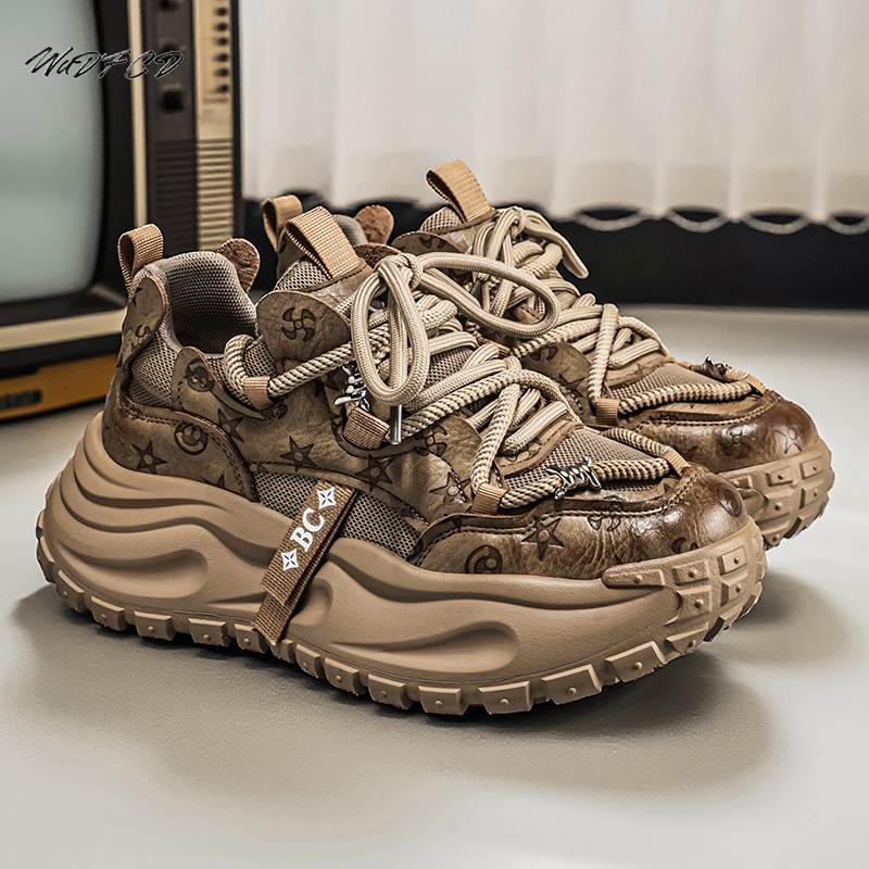 Crossfit Hard - Męskie masywne sneakersy, oryginalne designerskie buty